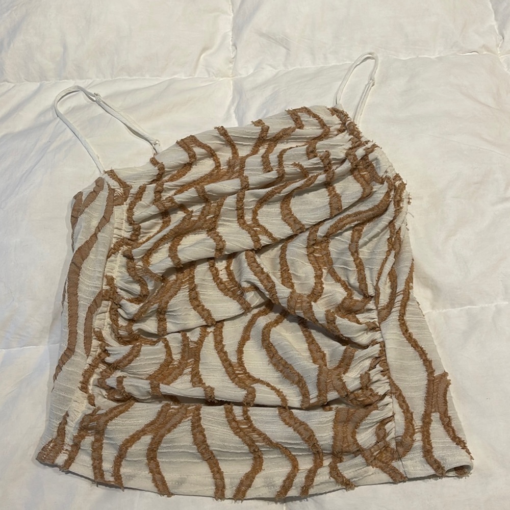 Free People - Tan Pattern Tank